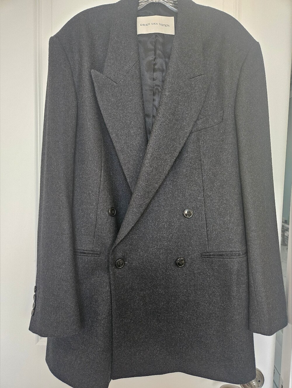 EUC. Dries Van Noten Wool Double Breasted Blazer